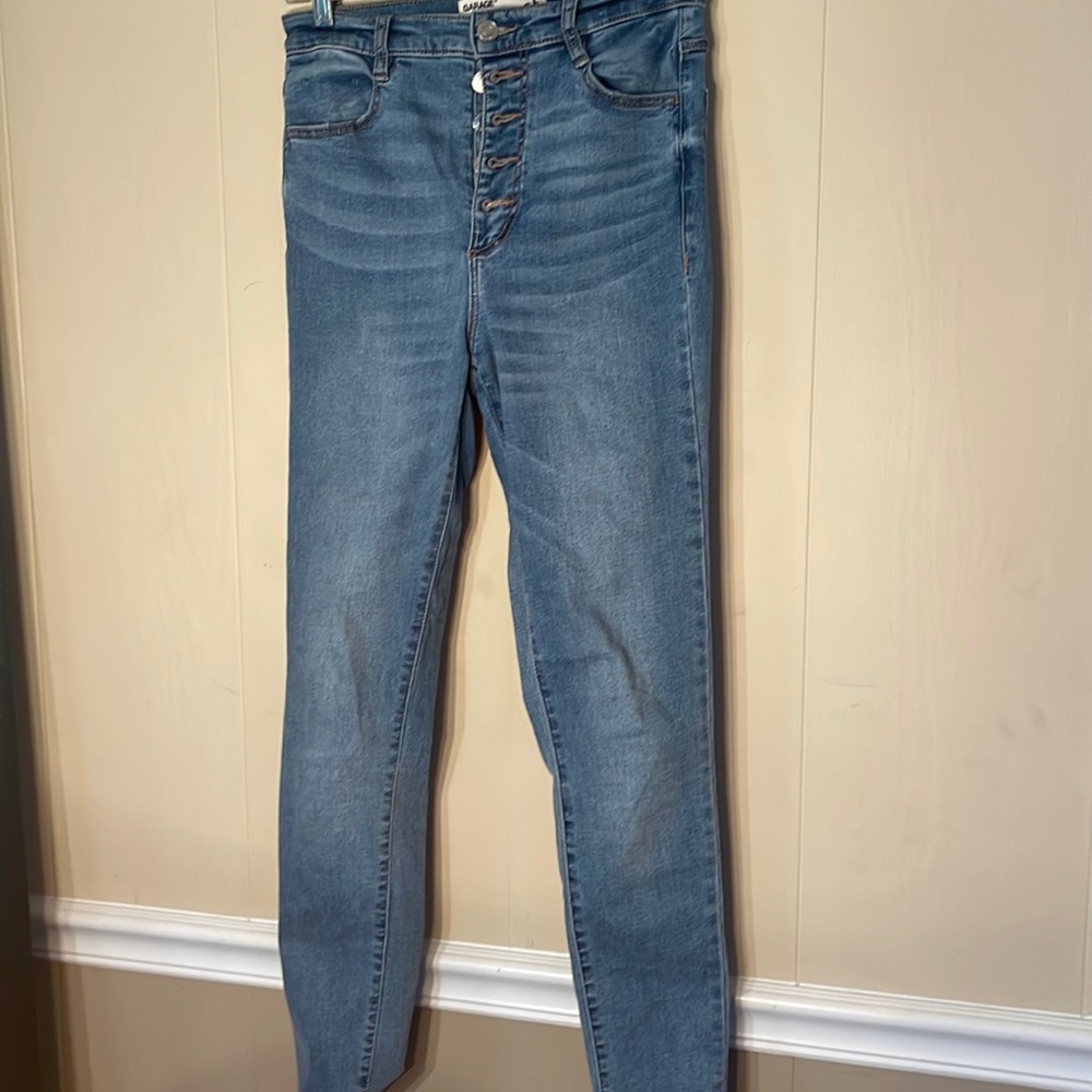 Skinny button up jeans